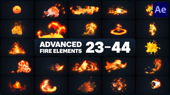 Videohive Advanced Fire Elements for After Effects Elements template preview