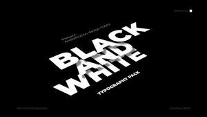 Videohive Black And White - Titles And Typography Titles template preview