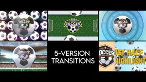 Videohive Soccer Transitions - 5 Versions Elements template preview