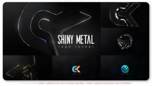 Videohive Shiny Metal Logo Reveal Logo Stings template preview