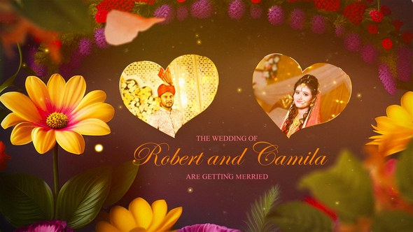 3D Indian Wedding Invitations Video Displays template preview