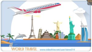 World Travel Video Displays template preview