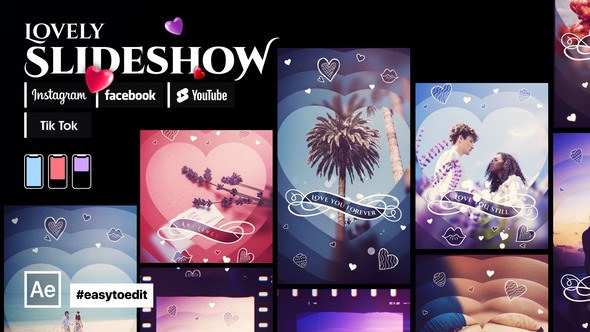 Videohive Instagram Stories Lovely Slideshow Video Displays template preview