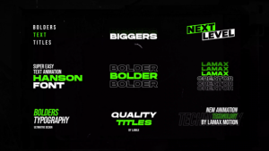 Videohive Bold Text Titles 40074884 Titles template preview