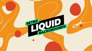 Videohive Retro Liquid Backgrounds Elements template preview