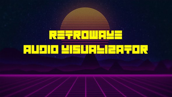 Videohive Retrowave Audio React Openers template preview