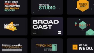 Videohive Broadcast Titles for After Effects Titles template preview