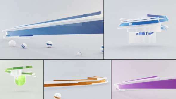 Videohive Clean Abstract Streaks Reveal Logo Stings template preview