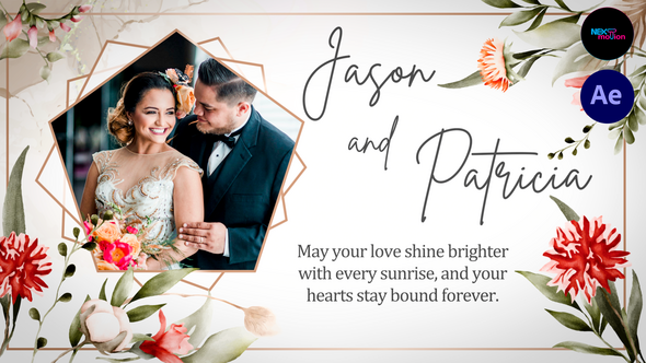 Videohive Floral Wedding Invitation 60316507 Openers template preview