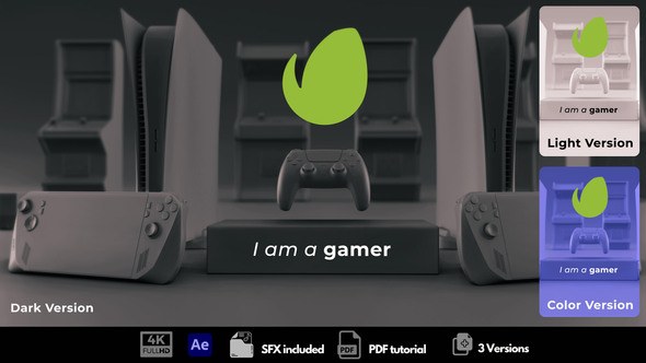 Videohive Gamer Intro Logo Stings template preview