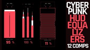 Videohive Cyberpunk Hud Equalizers Elements template preview