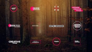 Videohive Minimal Titles 46060363 Titles template preview
