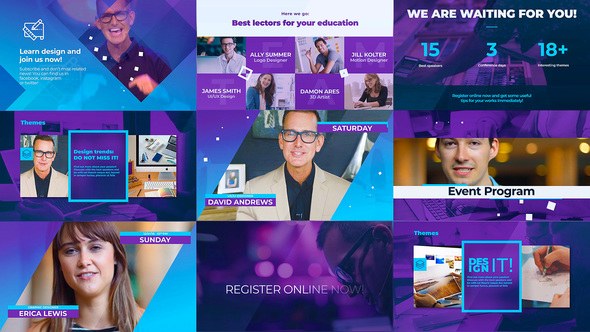 Videohive Education Event Promo Video Displays template preview
