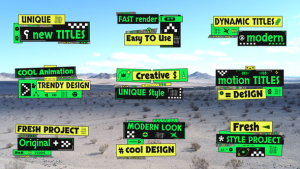 Videohive Dynamic Funny Lower Thirds Elements template preview