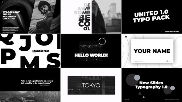 Videohive Typography Titles 1.0 | After Effects Titles template preview