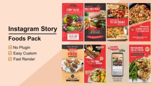 Videohive Food Instagram Stories V12 Product Promo template preview