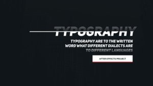 Animated Typography Video Displays template preview