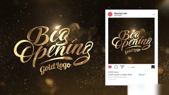 Videohive Gold Logo Opener Openers template preview