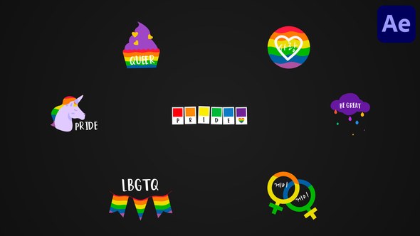 Videohive LGBTQ+ Titles for After Effects 52830503 Titles template preview