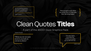 Videohive Clean Quotes Text Titles II Titles template preview
