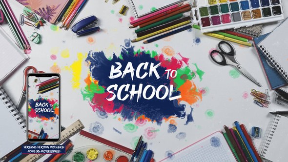 Videohive School Stop Motion Logo Stings template preview