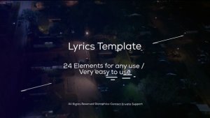 Videohive Lyrics Template and Elements Video Displays template preview