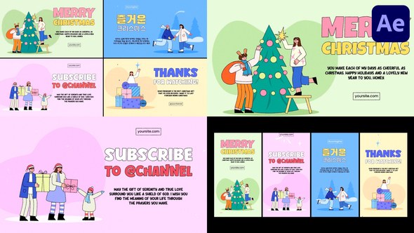 Videohive Merry Christmas Typography | After Effects Titles template preview