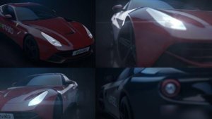 Videohive Sport Car Glitch Logo Stings template preview