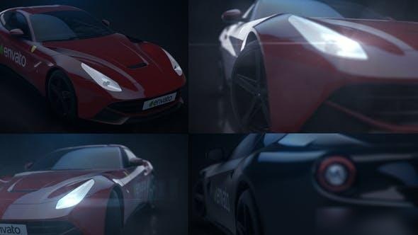 Videohive Sport Car Glitch Logo Stings template preview