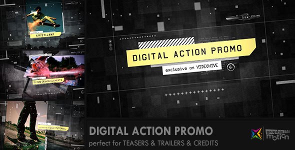 Digital Action Promo - After Effects Projects (Videohive) Video Displays template preview