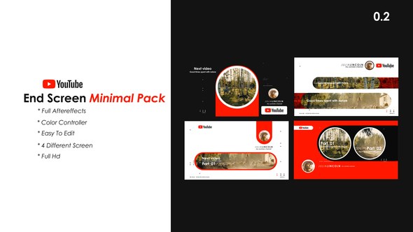 Videohive Youtube End Screen Pack 2 Product Promo template preview
