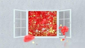 Videohive Valentine window Logo Reveal Logo Stings template preview
