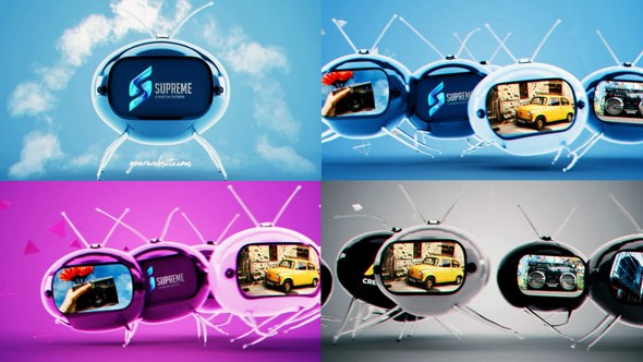 Videohive Crazy Old Tv Reveal Openers template preview