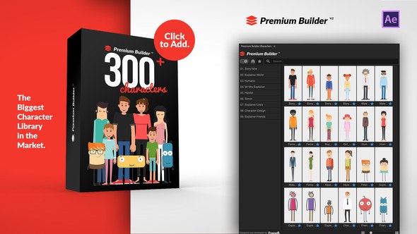 Videohive PremiumBuilder Characters Product Promo template preview