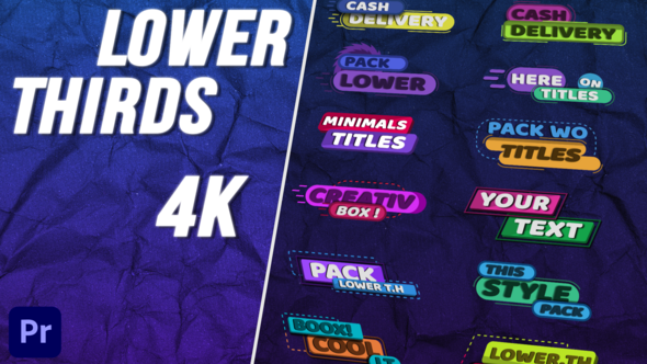 Lower Thirds Style MOGRT Premiere Pro template preview