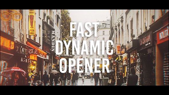 Fast Dynamic Opener Video Displays template preview