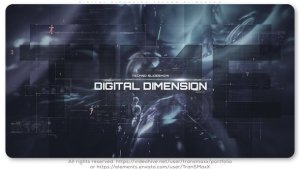 Videohive Digital Dimension Techno Slideshow Openers template preview