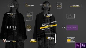 Modern Titles Video Displays template preview