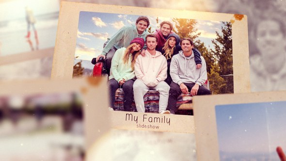 Videohive My Family Slideshow Video Displays template preview