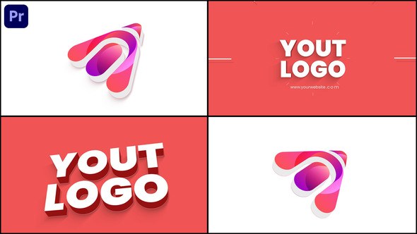 3D Logo Animation V.2 Premiere Pro template preview