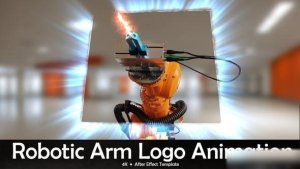 Videohive Robotic Arm Logo Animation Logo Stings template preview