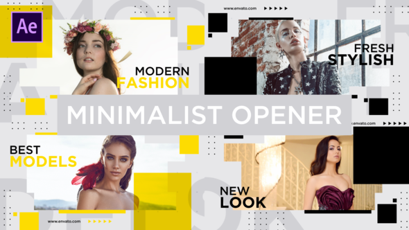 Videohive Minimalist Opener Openers template preview