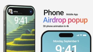 Videohive Airdrop popup Product Promo template preview