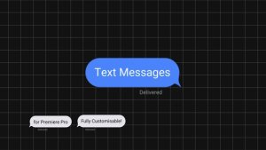 Text Messages Premiere Pro template preview