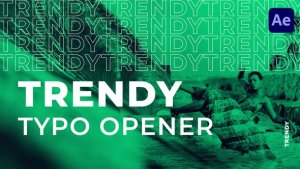 Videohive Trendy Typo Opener Openers template preview