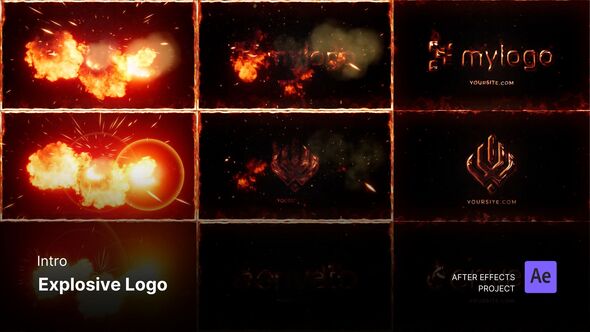 Videohive Intro/Opening - Explosive Logo After Effects Project Files Logo Stings template preview