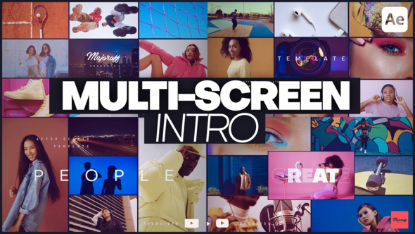 Videohive Multi-Screen Intro 43901760 Broadcast-packages template preview