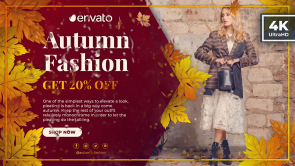 Videohive Fall Season Fashion Sale | Autumn Promo Broadcast-packages template preview