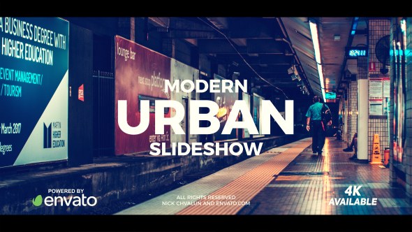 Videohive Modern Urban Slideshow Video Displays template preview