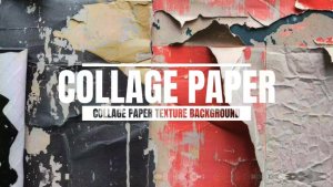 Videohive Collage Paper Texture Paper Background For After Effects Elements template preview